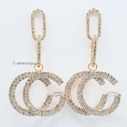 Rhinestone Statement Earrings 5080