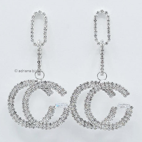 Rhinestone Statement Earrings 5080