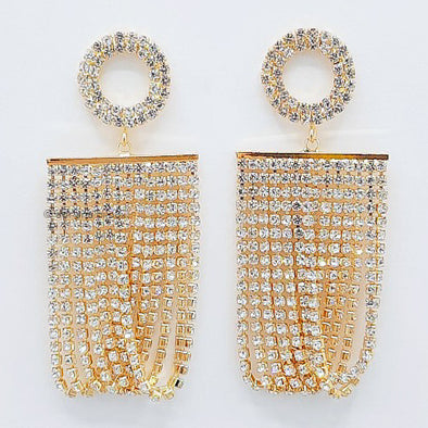 Rhinestone Statement Earrings 5090