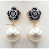 Flower with Pearl Earrings 2363