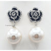 Flower with Pearl Earrings 2363