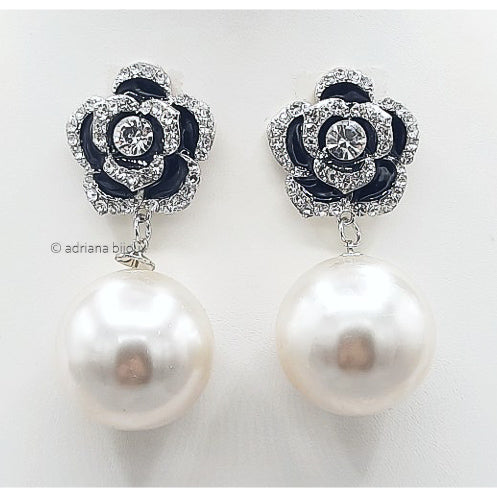 Flower with Pearl Earrings 2363