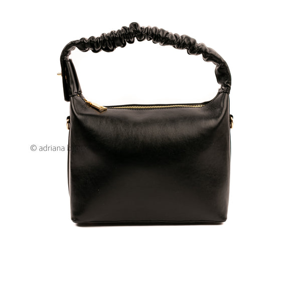 Solid Faux Leather Bag