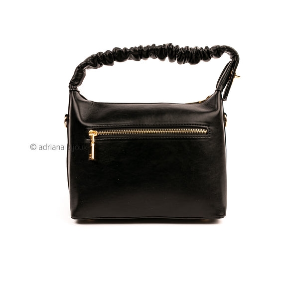 Solid Faux Leather Bag