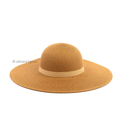 Straw Striped Sun Hat