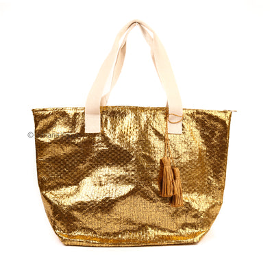 Golden Tote Bag