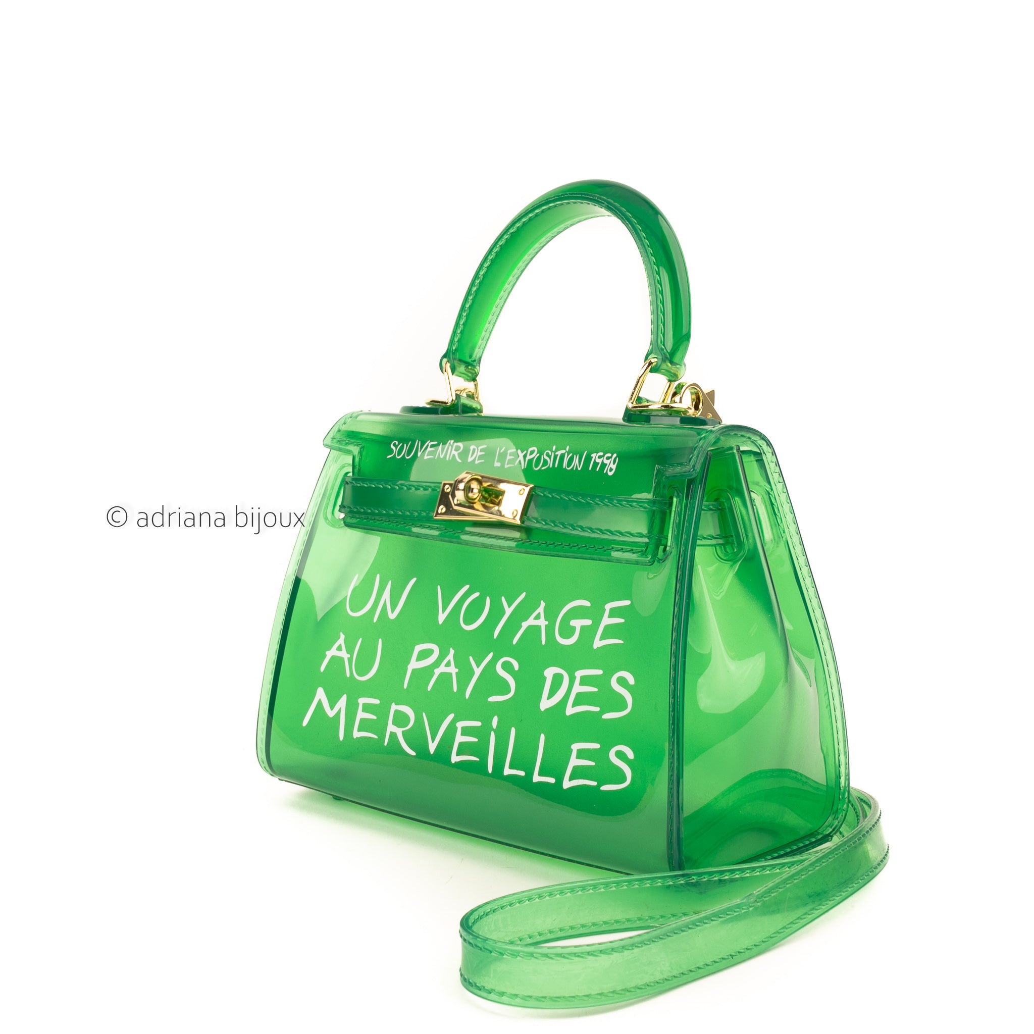 1027 - FLUORESCENT GREEN JELLY PURSE (LARGE) – Hot Miami Shoes