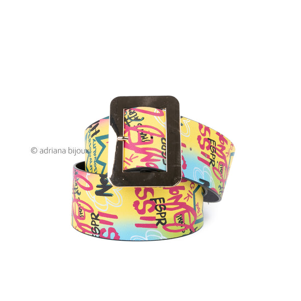 Wide Graffiti X-Large Belt