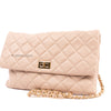 Vegan Leather Quilted Clutch