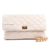 Vegan Leather Quilted Clutch