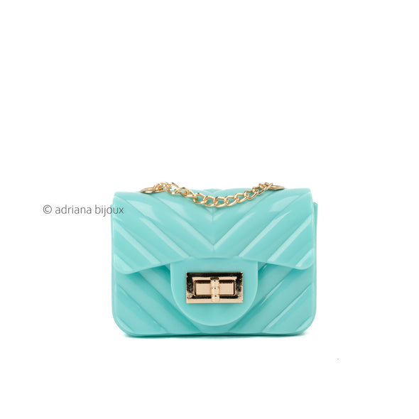 Chevron Jelly Mini Bag