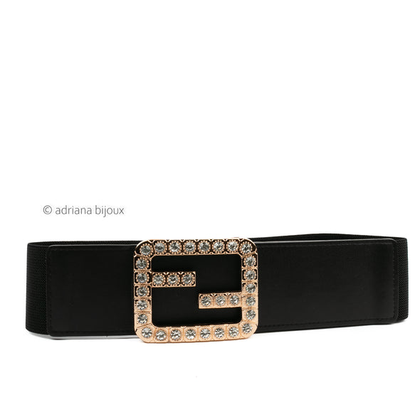 Diamond Studded Elastic Belt