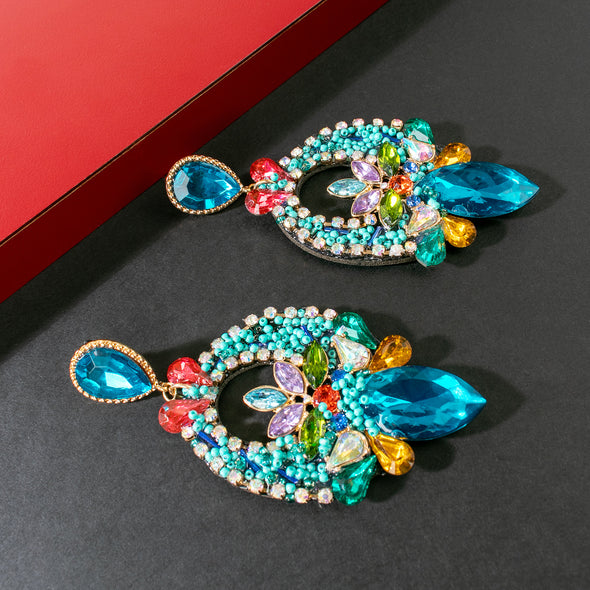 Katia Multi Color stone Earrings