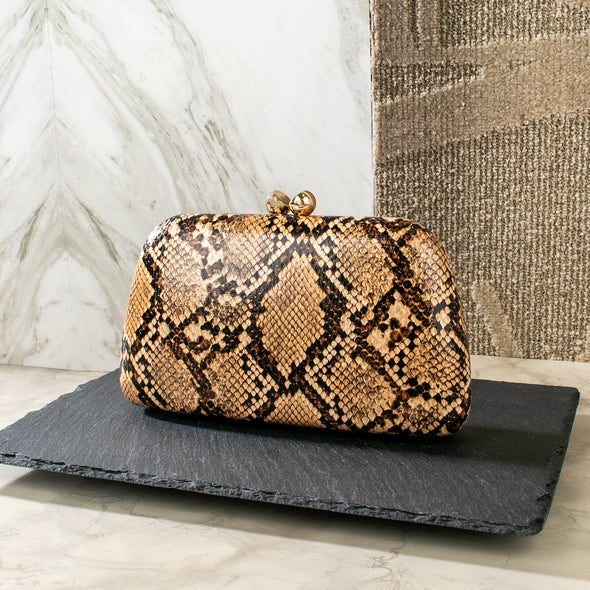 Ellen Animal Print Clutch Bags