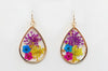 Flower Teardrop Earrings 1249