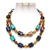 Color Beaded Layering Necklace Set 9398