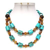 Color Beaded Layering Necklace Set 9398